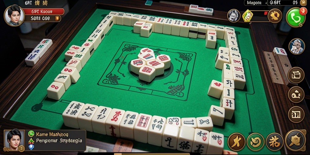 Tampilan gameplay Mahjong yang menarik di 6RT.