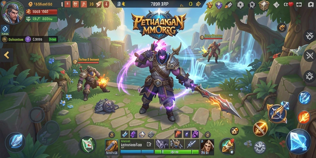 Tampilan menarik dari gameplay seru dalam 789RP dengan aksi MMORPG.