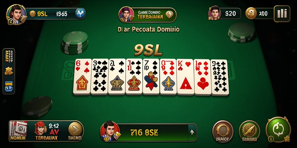 Tampilan gameplay 9SL yang seru dan kompetitif dalam game Domino.