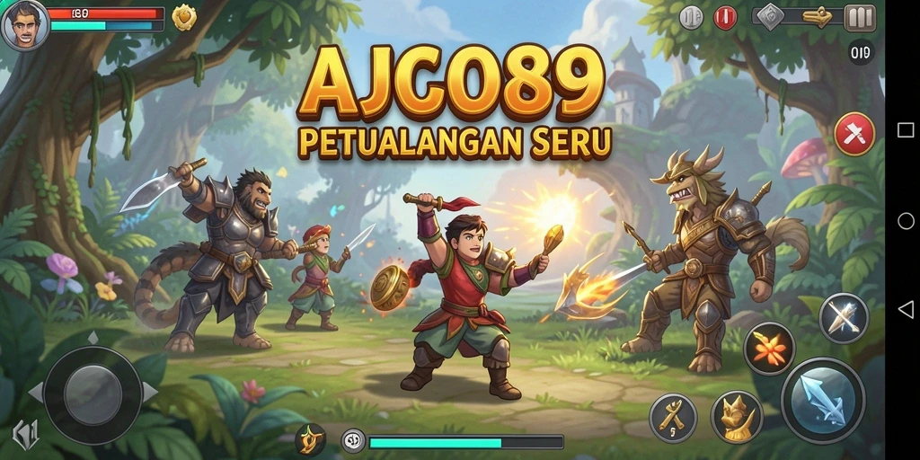 Gameplay AJO89 menampilkan petualangan di dunia penuh tantangan.