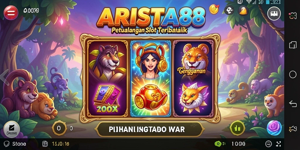 Tangkapan layar gameplay ARISTA88 yang memperlihatkan mesin Slot yang menarik.