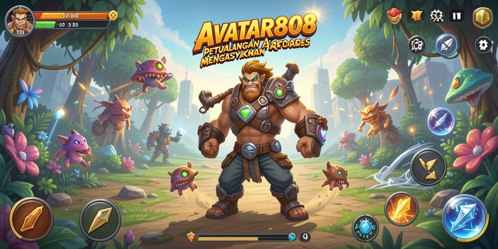 Tampilan gameplay seru dari AVATAR808 yang menantang dan menarik.