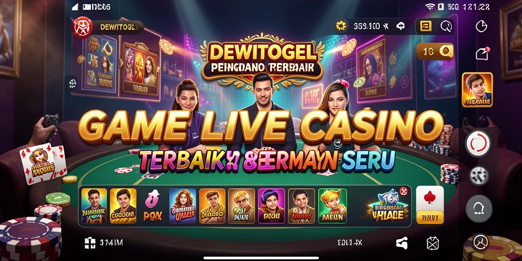 Tampilan gameplay Live Casino yang menarik di DEWITOGEL.