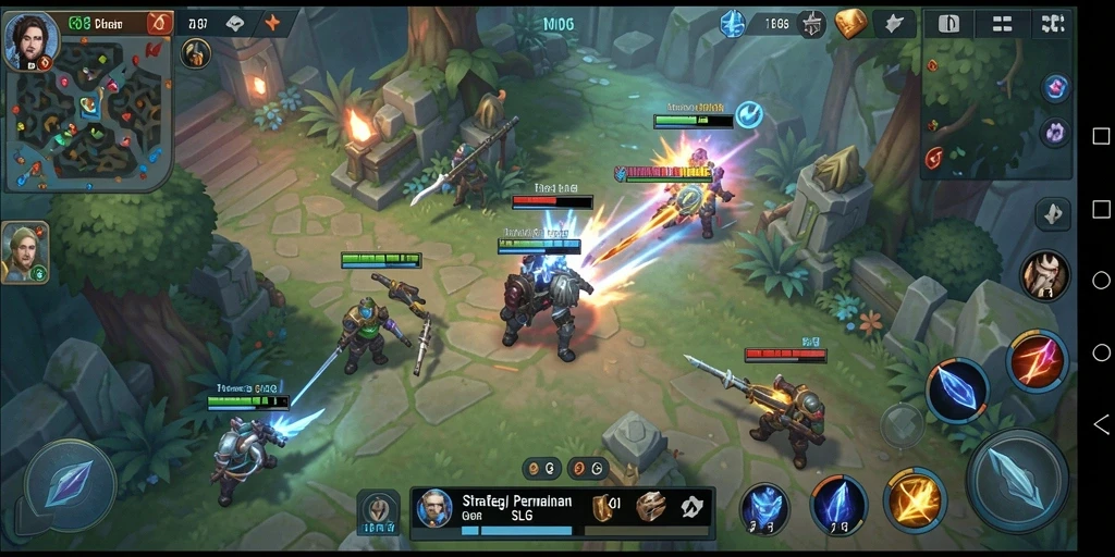 Tampilan menarik dari gameplay SLG yang mendebarkan.
