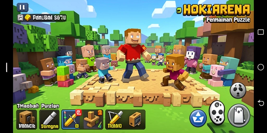 Tampilan gameplay HOKIARENA yang menantang dengan teka-teki seru.
