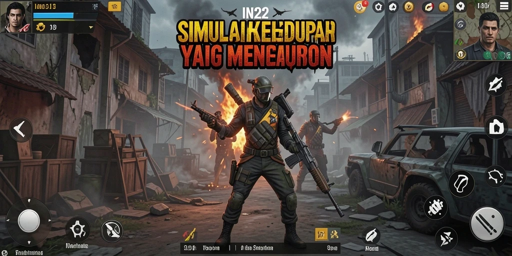 Tampilan gameplay IN22 dengan interaksi karakter yang mendalam.