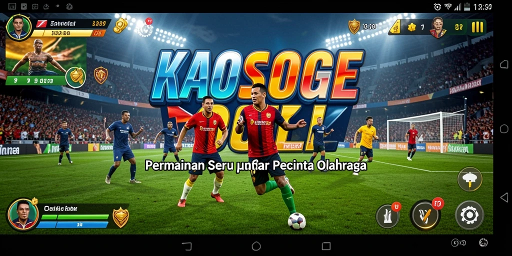 Tangkapan layar gameplay <strong>KAOSTOGEL</strong> menampilkan aksi seru dalam permainan olahraga.
