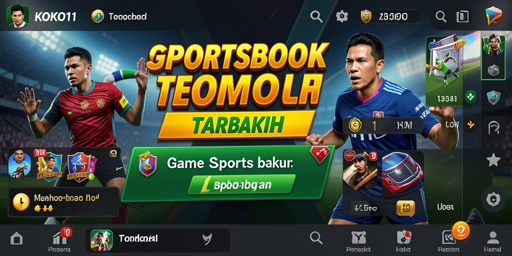 Tampilan utama KOKO11 dengan fitur taruhan olahraga yang menarik.