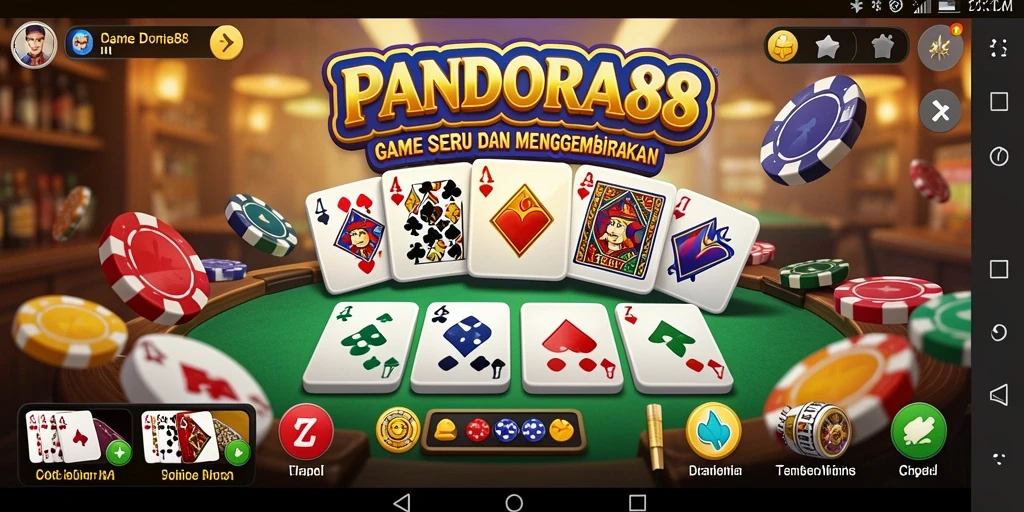 Tampilan gameplay PANDORA88 yang menarik pada saat bermain Domino.