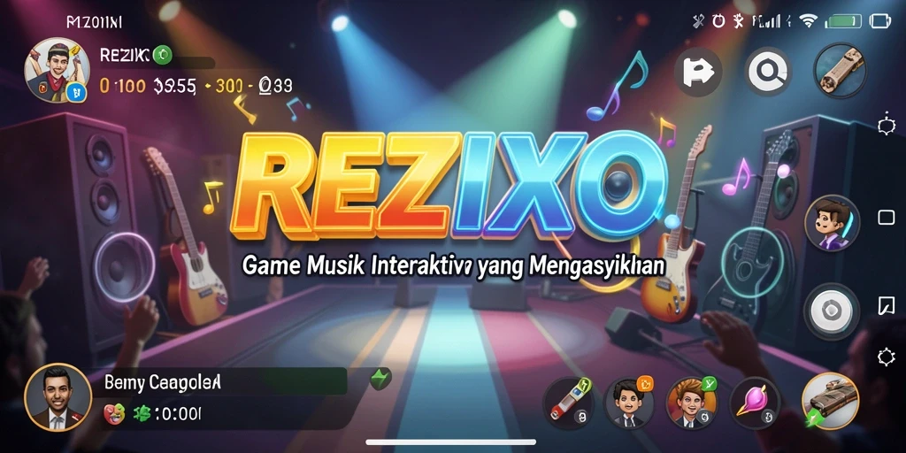 Tampilan gameplay <strong>REZIXO</strong> yang interaktif dan menyenangkan.