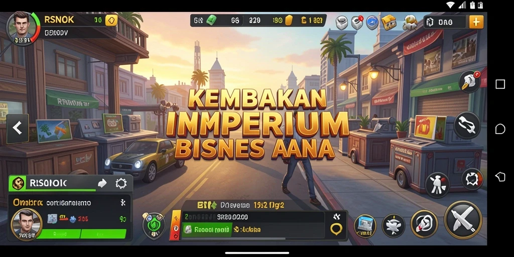 Tampilan gameplay RSNOK dengan elemen Tycoon yang menantang.
