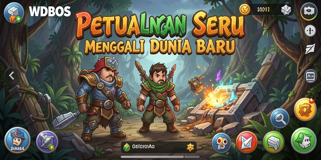 Gameplay WDBOS yang menarik dengan elemen petualangan yang kaya.